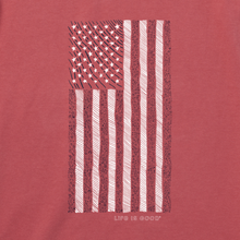 Vertical USA Flag T-Shirt