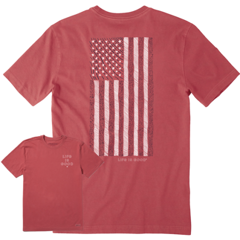 Vertical USA Flag T-Shirt
