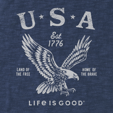USA 1776 Eagle Textured Hoodie