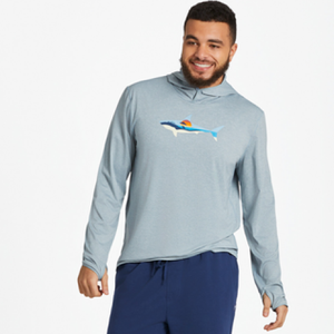 Sharkscape Active Hooded Long Sleeve T-Shirt