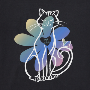 Daisy Cat Long Sleeve V-Neck T-Shirt
