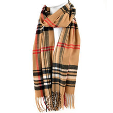 Plaid Cashmere-Feel Scarf