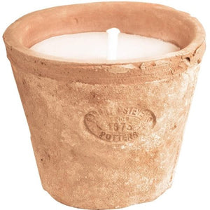 Aged Terra Cotta Pots with Candles