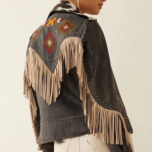 Phoenix Fringed Leather Jacket