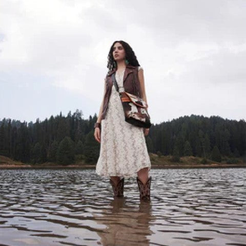 Tyler Ridge Leather Hairon Bag