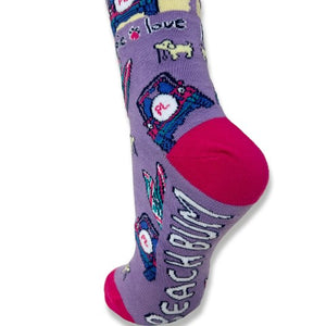 Beach Bum Pup Crew Socks