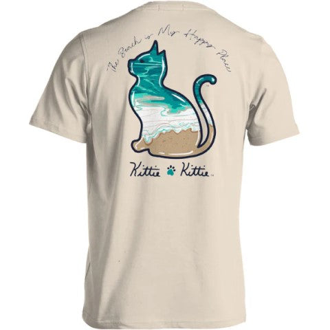 Beach is My Happy Place Kittie T-Shirt