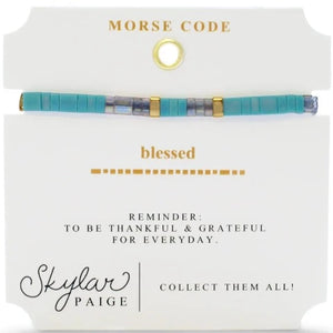 Blessed Morse Code Tila Bracelet