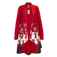 Bowling Pin Santa Snowflakes Kimono