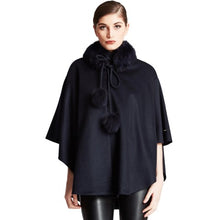 Cashmere Cape with Fox Trim