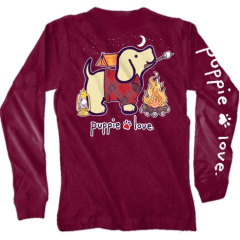 Camping Pup Long Sleeve T-Shirt