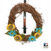 Over the Door Wreath and Candle Holder