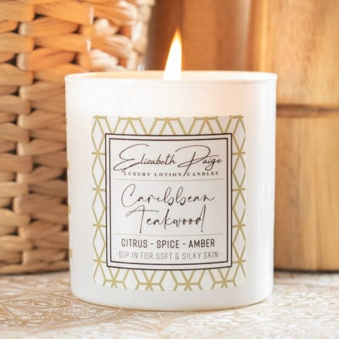 Caribbean Teakwood Soy Lotion Candle