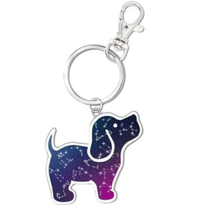 Constellation Pup Key Ring