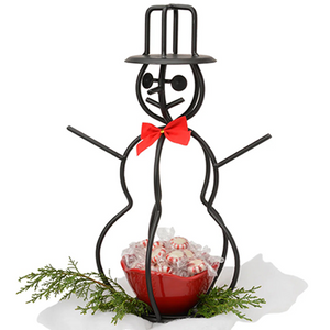 3-D Snowman Candle Holder
