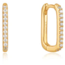 Glam Oval Hoop Earrings