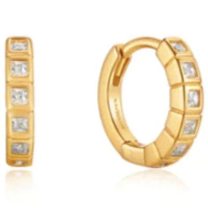 Glam Huggie Hoop Earrings