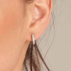 Glam Huggie Hoop Earrings