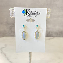 Single Stone with CZ Earrings