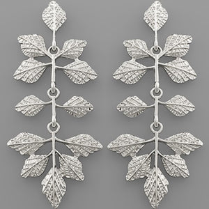 Leaf Linear Earrings