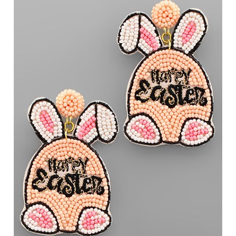 Happy Easter Bunny Earrings