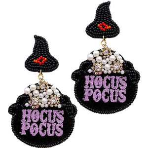 Hocus Pocus Cauldron Earrings