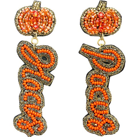 Hocus Pocus Pumpkin Earrings