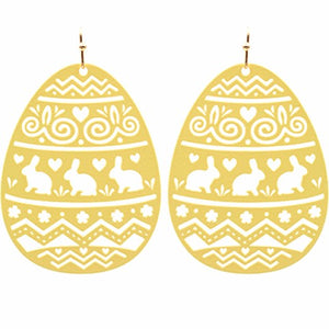 Pattern Egg Earrings