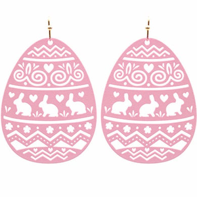 Pattern Egg Earrings