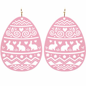 Pattern Egg Earrings
