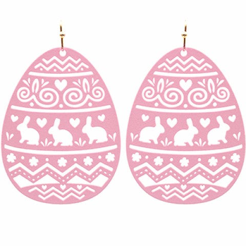 Pattern Egg Earrings