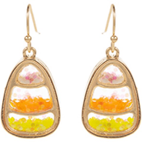 Candy Corn Shaker Earrings