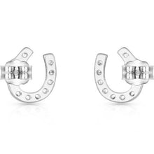 Opal Horseshoe Stud Earrings