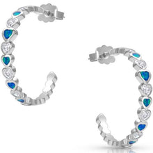 River Lights Heart Hoop Earrings
