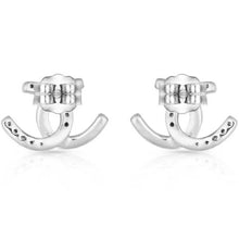 Interlocking Horseshoe Stud Earrings