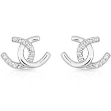 Interlocking Horseshoe Stud Earrings