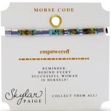 Empowered Morse Code Tila Bracelet