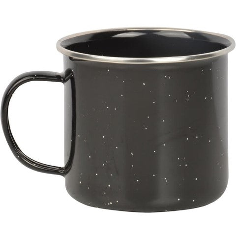 Black Enamel Steel Mug