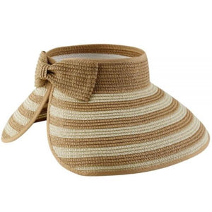 Roll-Up Striped Sun Visor