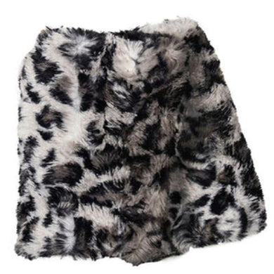 Faux Savannah Fur Fingerless Gloves