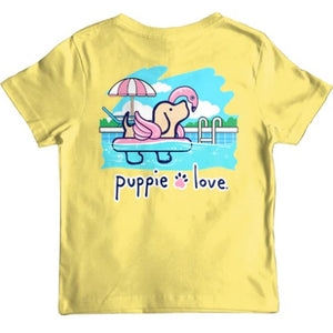 Flamingo Float Pup Youth T-Shirt