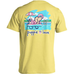 Flamingo Float Pup T-Shirt