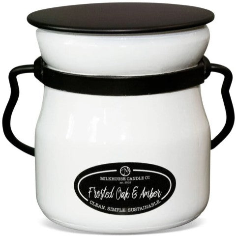 Frosted Oak & Amber Cream Jar