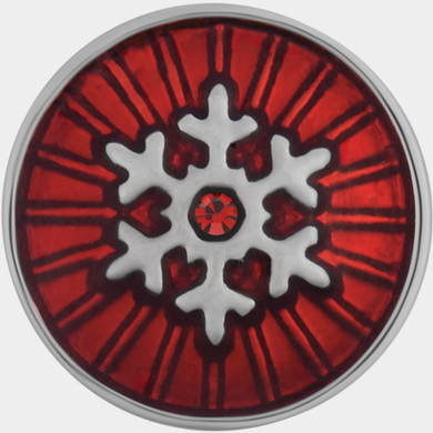 Red Radius Snowflake Petite Snap