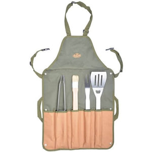 BBQ Canvas Apron with Tools
