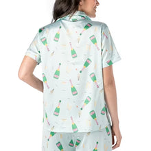 Best Brunch Satin Collared Lounge Top