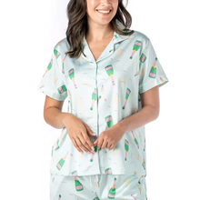 Best Brunch Satin Collared Lounge Top