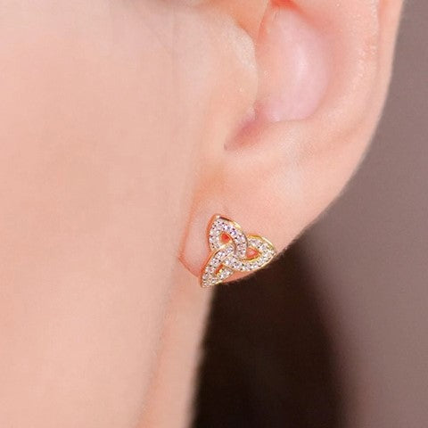 Trinity Knot Stud Earrings