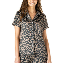 Cat's Meow Satin Collared Lounge Top