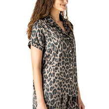 Cat's Meow Satin Collared Lounge Top